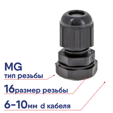 Сальник MG16 (IP68) EKF (plc-mg-16)