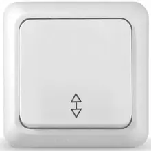 Переключатель 1-клавишный UNIVersal Аллерго белый IP54 о/у